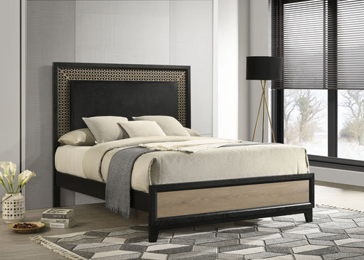 Valencia Bed Light Brown and Black image