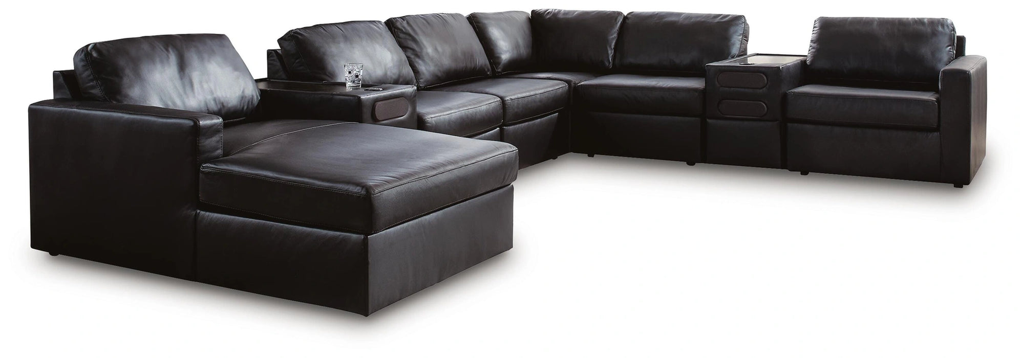 Modmax II Sectional with Chaise and Audio Consoles