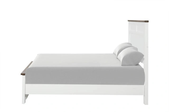 Pinetop Twin & Full Bed White & Blue