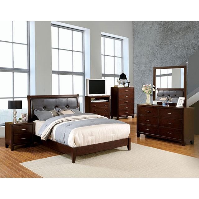 Enrico Bed Brown, Grey, & Black
