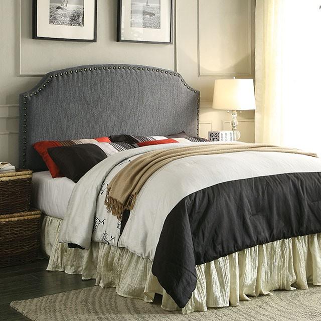 Hasselt King Headboard Gray