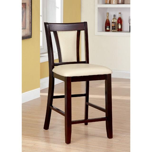 BRENT II Dark Cherry/Ivory Counter Ht. Chair (2/CTN)