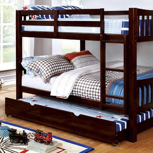 Cameron Dark Walnut Full/Full Bunk Bed image