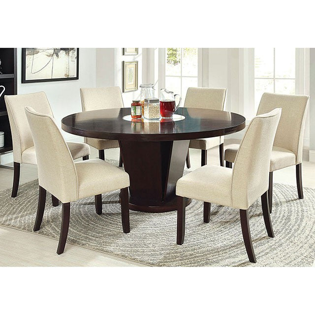 Cimma Espresso Round Dining Table